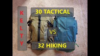 Keltys Redwing 30 Tactical vs Redwing 32 Hiking Direct Comparison [upl. by Grati897]