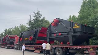 Vibrating screen sand washing equipment shipped to Jiangxi [upl. by Sanyu153]