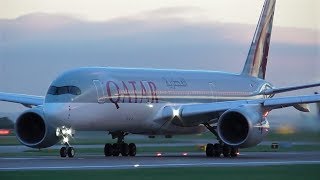 Early Morning Close Up Take offs at Manchester Airport  081118 [upl. by Zanahs]