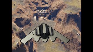 Stealth Bomber Attacks Mountain Fortress  Space Engineers [upl. by Ojiram921]