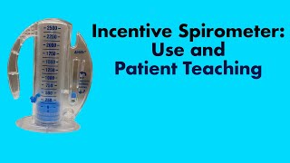 Incentive Spirometer Use and Patient Teaching [upl. by Sonitnatsok247]