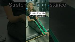 Plantar Fasciitis Stretch With Resistant Band chiropractor plantarfasciitisrelief plantarfascia [upl. by Egroeg941]