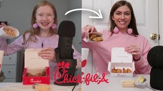 I Tried Following Life With Maks ASMR ChickFilA Mukbang [upl. by Lavella]