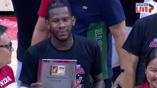 Finals MVP CJ Perez speech  PBA Season 48 Commissioners Cup [upl. by Yssep89]