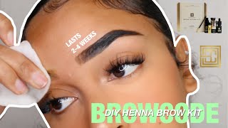 NEW YEAR NEW BROWS  DIY HENNA BROW TINT TUTORIAL ft Brow Code [upl. by Sylvester]