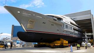 ▶️YACHT PRODUCTION line🚤💦 Manufacturing boats➕SuperYachts – How its made Boat amp Yacht Building [upl. by Africa]