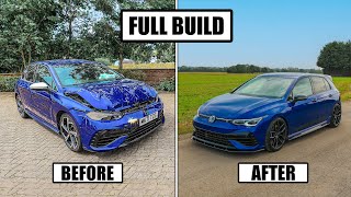 FULL BUILD  REBUILDING A CRASH DAMAGED VW MK8 GOLF R [upl. by Elizabeth]