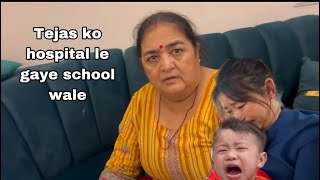 Tejas Ko Emergency Hospital Leke Gaye School Wale 😭 [upl. by Artimed]