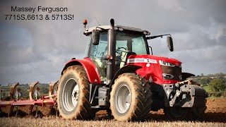 MASSEY FERGUSON 7715S6613amp5713S ploughingsowing amp rollingKavanaghs [upl. by Aiam]