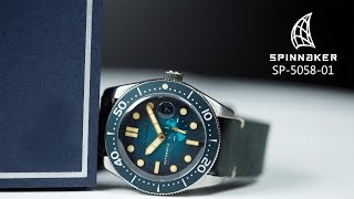 Jam Tangan Spinnaker SP505801 Vintage Croft Men Blue Dial Blue Leather Strap [upl. by Earezed]