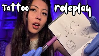 ASMR super fast amp aggressive Tattoo Roleplay for tingles 🎨✍️✨💤 [upl. by Hauck]