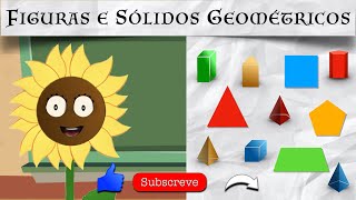 Vamos AprenderFiguras e Sólidos Geométricos Aula Matemática de 1º Ciclo Português de Portugal [upl. by Corsetti]