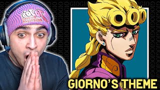 JoJo Fan REACTS To Giornos Theme JoJos Bizarre Adventure Golden Wind OST [upl. by Nathanoj]