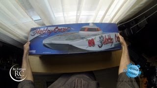 Unboxing the RC Speed boat Motley Crew from AquaCraft Models [upl. by Anaeerb]