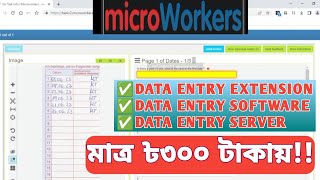 Microworker Data Entry softwareextensionserver  Data Entry auto accept tricks [upl. by Aliban]