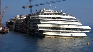 AMAZING VIEWS at Costa Concordia as it looks today  April 2014 [upl. by Aleb]