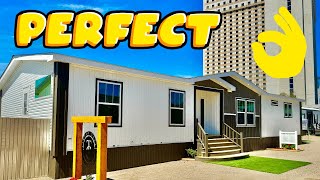 An ABSOLUTE JEWEL This may be the PERFECT mobile home Prefab House Tour [upl. by Annaerda854]