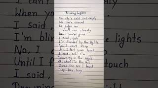 The Weeknd  Blinding Lights Lyrics [upl. by Lemrej]