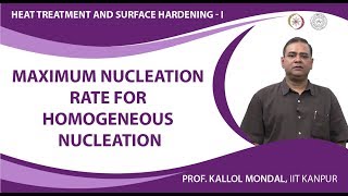 Maximum nucleation rate for homogeneous nucleation [upl. by Samira]