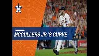 McCullers throws 24 straight curveballs to close out the AL Pennant [upl. by Drogin]