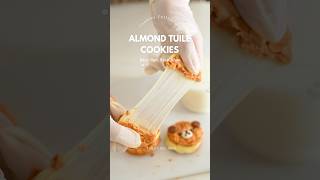 How to make Nougat Sandwich Almond Tuiles  Bánh Ngói Hạnh Nhân [upl. by Emmey]