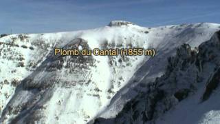 Rando en Auvergne  Hivernale à lArpon du Diable Cantal et panorama depuis le sommet [upl. by Ahseram]