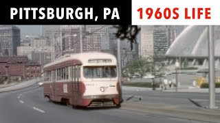 Pittsburgh 1960s Beautiful Skyline and Neighborhoods Historic Film [upl. by Cheung268]