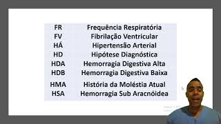 Principais Abreviações Utilizadas na UTI enfermagem [upl. by Alikahs]