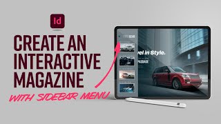 Create an interactive magazine with sidebar menu in Adobe InDesign [upl. by Lesser]