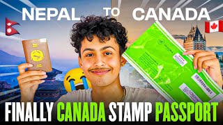 Finally Canada🇨🇦Stamp Passport Ayo😭Party With Friends🥳 [upl. by Yup269]