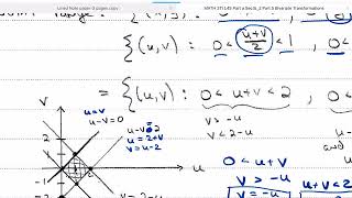 Probability Theory L45a Section 52 Part 5 Bivariate Transformations [upl. by Fiona25]