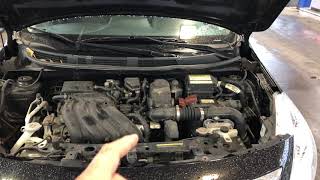 ADDING COOLANT  NISSAN VERSA  HOW TO [upl. by Ultun]