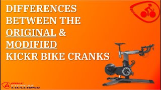 WHAT ARE THE DIFFERENCES BETWEEN ORIGINAL AND MODIFIED WAHOO KICKR BIKE CRANKS [upl. by Bolte]