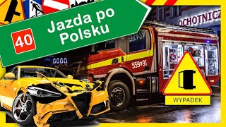 Jazda po Polsku  wypadki i kolizje drogowe 40 [upl. by Zosema]