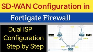 Day19  How to configure SD WAN in fortigate firewall  Fortigate firewall full course [upl. by Nroht22]