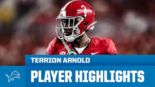 Terrion Arnold Highlights  2024 NFL Draft [upl. by Sharlene]