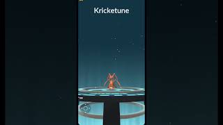 Kricketot evolution  evolving kricketot to kricketune Pokemon go pokemongo evolution short new [upl. by Labotsirc]