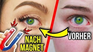 LÄNGERE WIMPERN MIT MAGNET KRIEGEN 😱 FÜR 1€ in 2 MINUTEN  LIVE TEST [upl. by Atnomed]