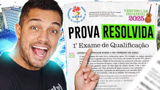 EXAME DE QUALIFICAÇÃO UERJ 2025  RESOLUÇÃO E O QUE MAIS CAI [upl. by Arlana]