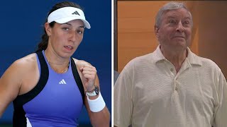 Jessica Pegulas billionaire dad breaks his own rule with daughter in US Open final [upl. by Akimik]