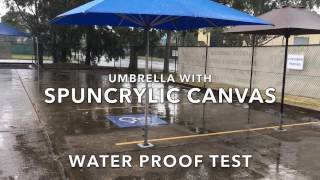 Spuncrylic Umbrella Canvas  Waterproof Test [upl. by Cahn]