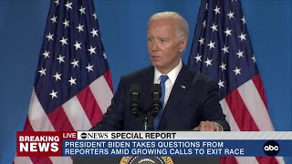 Biden holding first press conference since lackluster debate performance [upl. by Wendalyn]