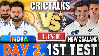 Live IND Vs NZ 1st Test  Day 2  Live Scores amp Commentary  India vs New Zealand [upl. by Ambrogio]