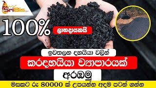 සල්ලි මවන නිෂ්පාදන  කර දහයියා සාදා ගැනිම How to make Rice Husk charcoal  Fertilizer Agriculture [upl. by Waterman]