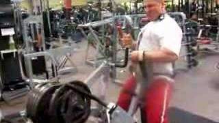 Rowing 250 in plates on Hammer machine [upl. by Aikcir470]