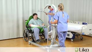 HillRom  Liko® Lifts amp Slings  Transfer from Chair to Bed Bariatric [upl. by Azile]