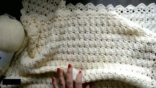 QUICK Crochet Blanket This Easy Basket weave pattern works out double sided stunning in any size [upl. by Nylyaj]