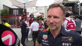 Christian Horner PostRace Interview Red Bull Racings Performance at the Azerbaijan GP F1 [upl. by Fielding975]