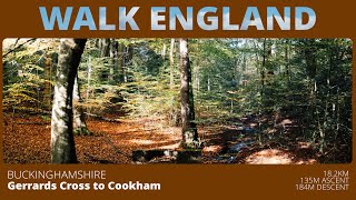 WALK ENGLAND Gerrards Cross to Cookham Timelapse swcwalks book1 walk40 [upl. by Arutnev]