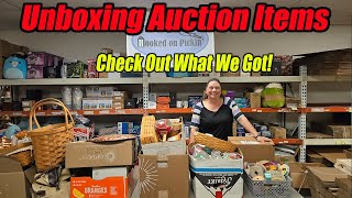 Unboxing Auction Items Baskets Spoons And tones of Antique Vintage items [upl. by Kcired]